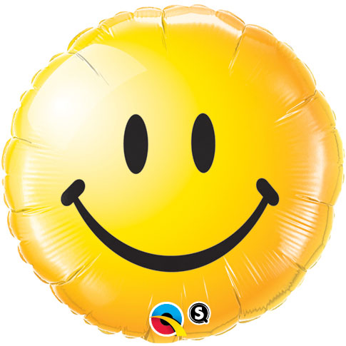 Smiley Face- Helium Balloon