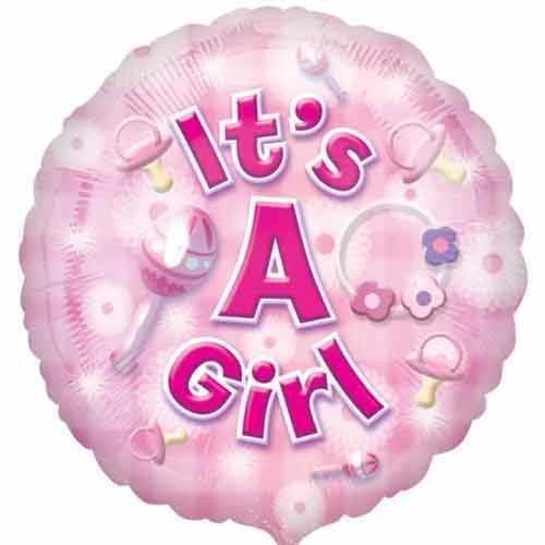 New Baby Helium Balloon- Its A Girl