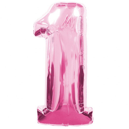 Number 1 Shape Balloon- Pink