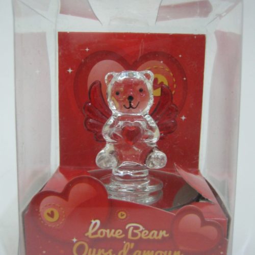 Mini Glass Decorative-Love Bear