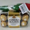 Single Artificial Rose and Chocolate Gift