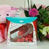 Gift Set of Flower Bouquet, Wine and Teddy