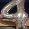 Number 4 foil balloon gift