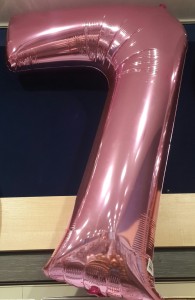 Large Number 7 Helium Filled-Balloon gift