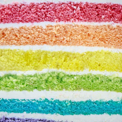 Rainbow Layered Sponge Cake -750g