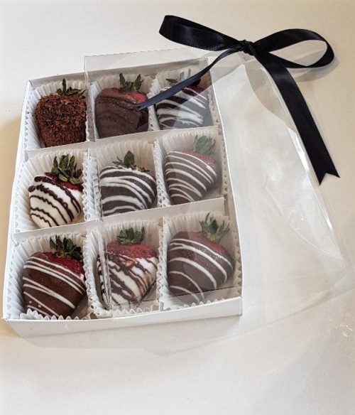 Chocolate Dipped Strawberries in a box