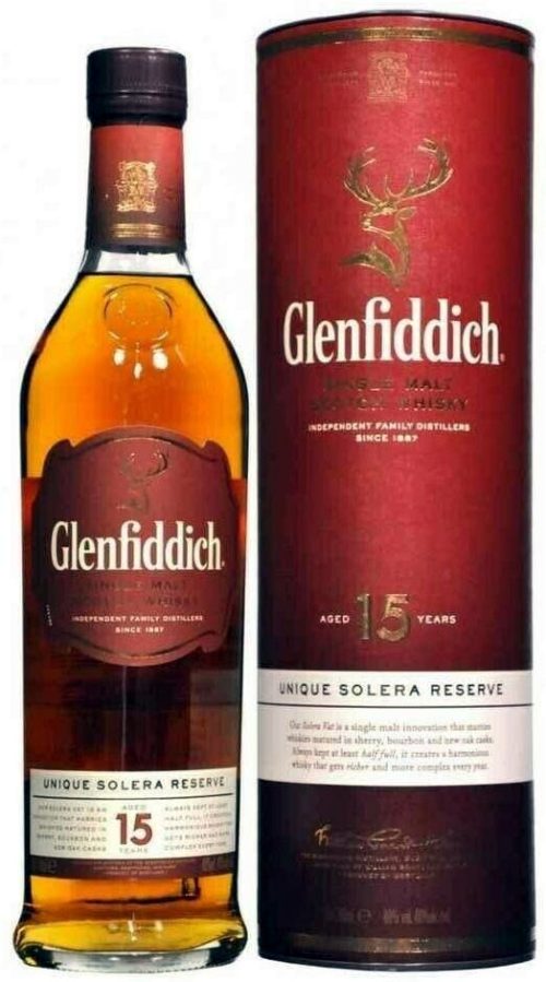 A Bottle of Glenfiddich Whisky