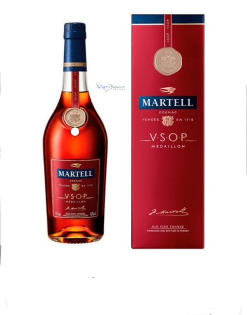 A bottle of Martell VSOP drink