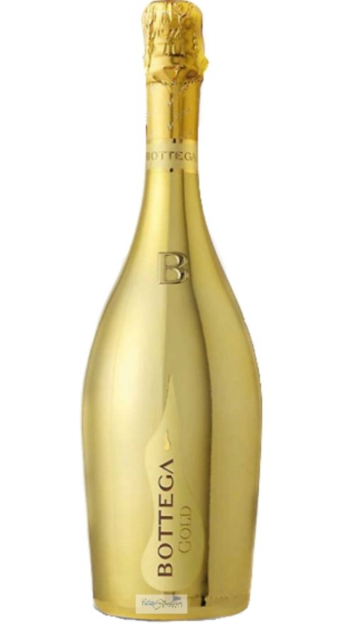 A bottle of Bottega prosecco Gold