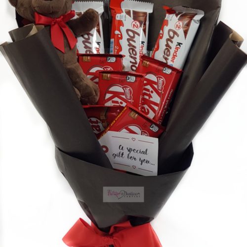 Chocolate Bouquet and Cognac Gift