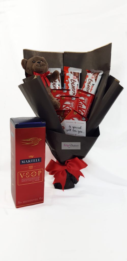 A Chocolate Bouquet and Martell VSOP