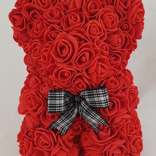 Red Rose Teddy Bear- 9 Inches