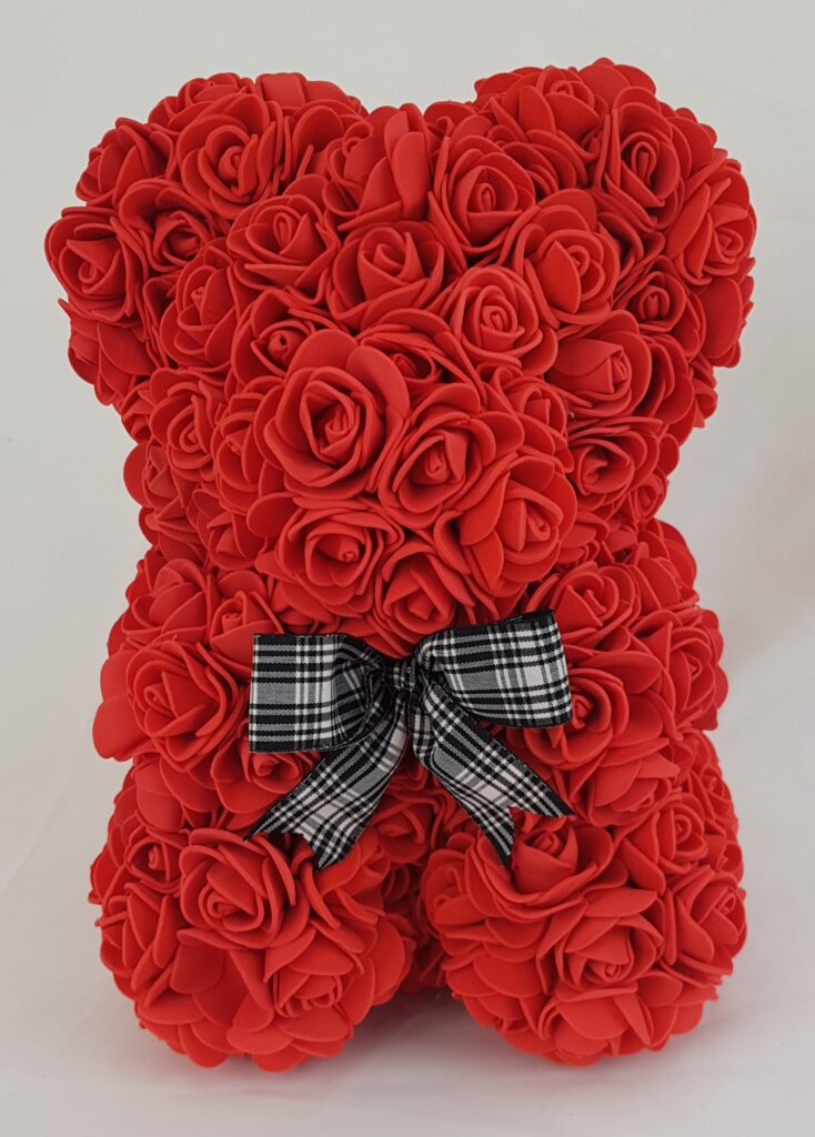 Red Rose Teddy Bear- 9 Inches | flowerandballooncompany.com