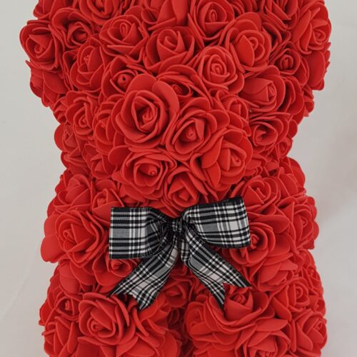 Red Rose Teddy Bear- 9 Inches