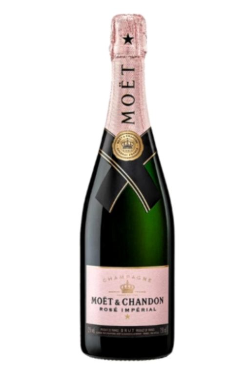 bottle of champagne Moet & Chandon Rose
