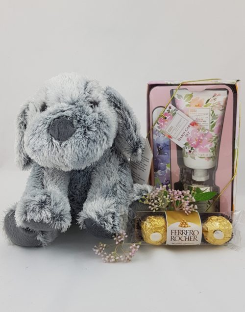 Teddy,Chocolate and Hand Care Gift