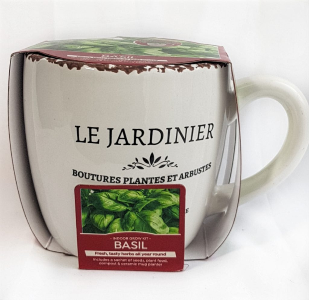 Grow Kit Pot Containing Basil