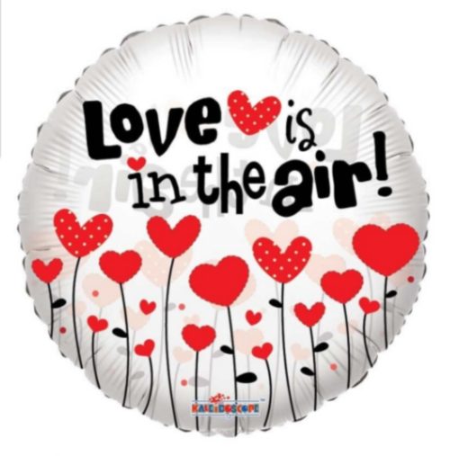 Round Love is In the Air Foil Balloon