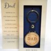 Key Ring with Dad Inscription