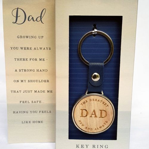 Dad Keyring Gift with Message