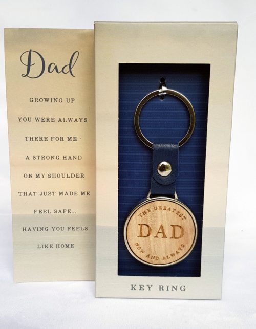 Key Ring with Dad Inscription