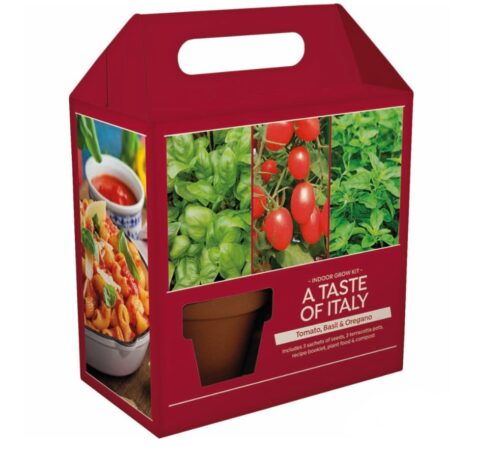 Herb growing kit with pots
